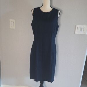 J. McLaughlin Women's Classic Navy Midi Sleeveless Dress Size 10 NWOT